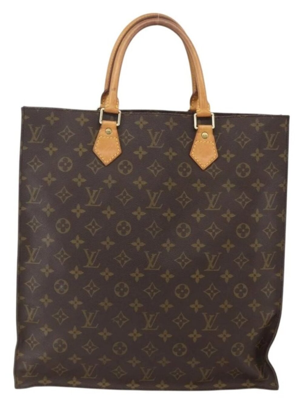 LOUIS VUITTON Monogram Sac Plat Hand Bag M51140 LV Auth am10353 - Picture 3 of 16